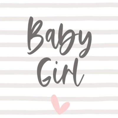 Abbildung von Baby Girl Babyparty Gästebuch Mädchen Babyshower Erinnerung Buch Party Gastgeschenk Geschenk für frisch gebackene Eltern zur Geburt: blanko 80 Seiten 21cm x (quadratisch)