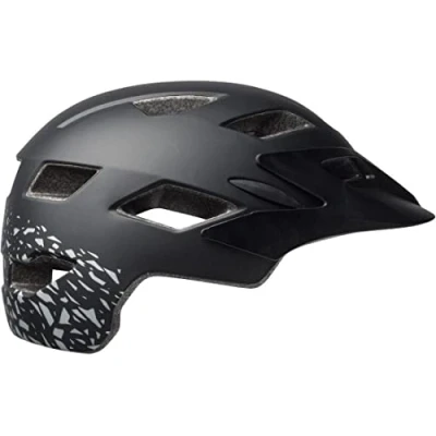 Abbildung von Bell Unisex Jugend Sidetrack Youth Fahrradhelme, Fragments Mat Black/Silver, Einheitsgröße