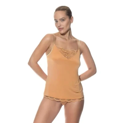 Abbildung von mey Camisole Serie Poetry Vogue Unterhemd/shirt, Damen, Größe: Large, Roasted almond