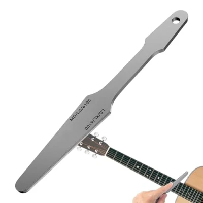 Abbildung von Guitar Fret File,Fret Crowning File Dressing Reparaturwerkzeug Luthier Werkzeug, Doppelseitiges Leveling Tool, Tools für elektrische, akustische und