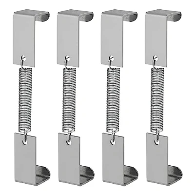 Abbildung von 4 x Kennzeichenhalter rahmenlose Nummernschildhalter Kennzeichenklemme Klemmen