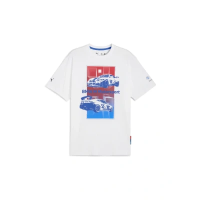 Abbildung von Puma BMW Motorsport Block Tshirt print, Herren, Größe: Small, White