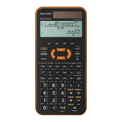 Abbildung von Sharp Taschenrechner EL W531 XG Schulrechner Orange Display (Stellen): 12 solarbetri