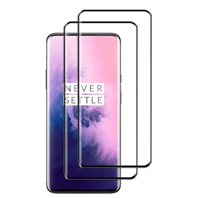 Abbildung von Widrt [2 Pack] tempered glass foil, for Oneplus 7 Pro/Oneplus 7T Pro, Premium Temperglas screen protector, free from scratches, 9H hardness, HD, ultra resistant, für Pro