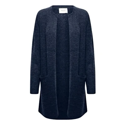 Abbildung von PULZ Pzastrid LONG Strickjacke, Damen, Größe: Medium, Dark sapphire