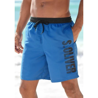 Abbildung von s.Oliver BEIN TAS Badeshorts, Herren, Größe: Small, Blau langgröße
