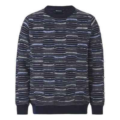 Abbildung von Babista Livibelti Strickpullover, Herren, Größe: Large, Blau gemustert