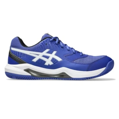 Abbildung von Asics GEL Dedicate 8 CLAY Tennisschuh für Sandplätze, Herren, Größe: 40.5, Dark cobalt/white Lederimitat/textil