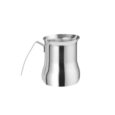 Abbildung von HENDI Milchschaumkännchen, mit Griff, Milchkanne, Aufschäumkännchen, 0,5L, ø102x(H)125mm, Edelstahl