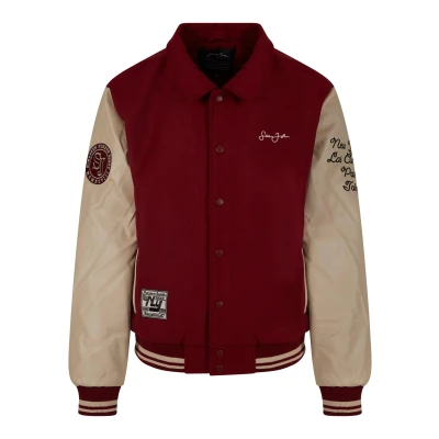Abbildung von Sean John Übergangsjacke, Herren, Größe: Large, Dark red light beige