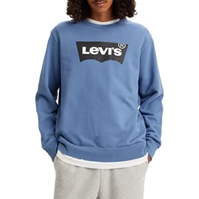 Abbildung von Levi&#039;s Standard Graphic CREW Sweatshirt, Herren, Größe: Small, Sunset blue