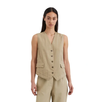 Abbildung von Marc O&#039;Polo Regular Weste, Damen, Größe: 34, Summer sand