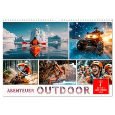 Abbildung von Abenteuer Outdoor (Wandkalender 2025 DIN A3 quer), CALVENDO Monatskalender