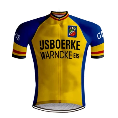 Abbildung von RETRO RADTRIKOT IJSBOERKE Warncke Gelbe REDTED