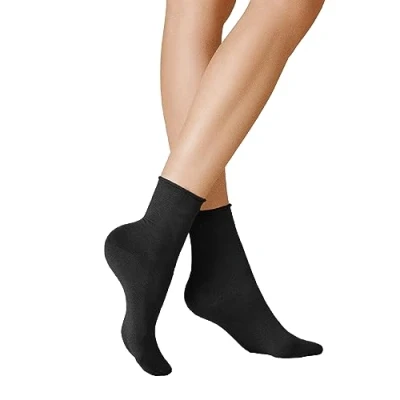 Abbildung von KUNERT Damen Socken Sensual Cotton Rollrand 130 DEN Black 0070 35/38