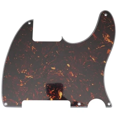 Abbildung von Musiclily 5 Löcher American Vintage Tele Pickguard T Style Gitarren Schlagbrett für Fender USA/Mexican Telecaster Esquire E Gitarre,4 lagig Tortoise Shell