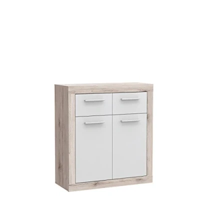 Abbildung von Forte Möbel Kommode Sideboard BACCIO Sandeiche / Weiss ca. 83 x 92 34 cm