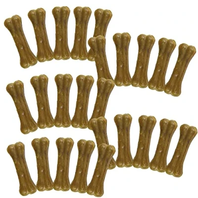 Abbildung von Schecker Hundeknochen Kauknochen Rinderhaut 25 Stück á 13cm ca. 1500g von Rind getreidefrei