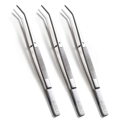 Abbildung von Beaditive nähmaschine pinzetten set (3 teilig) gezahnt bent tipps professional grade, high precision rostfreier stahl