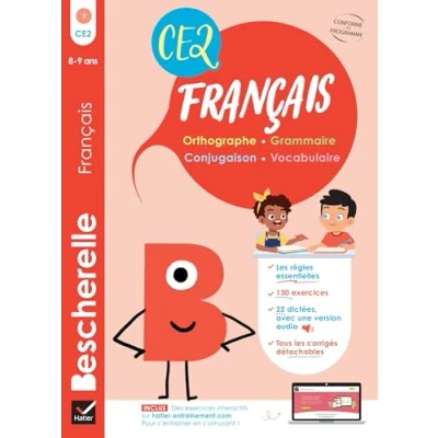Abbildung von Bescherelle Mon cahier d&#039;entraînement en Français CE2 8 ans: orthographe, grammaire, conjugaison &amp; vocabulaire