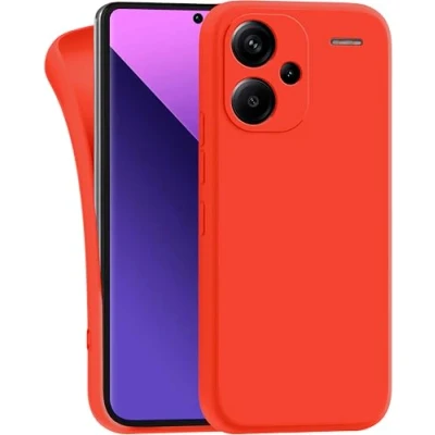 Abbildung von MyGadget Hülle kompatibel mit Xiaomi Redmi Note 13 Pro Plus 5G robuste Handyhülle TPU Case Slim Silikonhülle Back Cover Kratzfest Schutzhülle Matt Orange