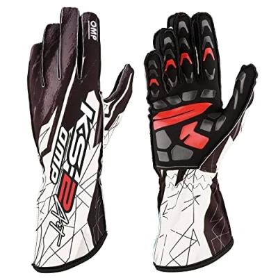 Abbildung von Omp Ks 2 Art Handschuhe Schwarz/Weiss Grösse S schwarz / weiß