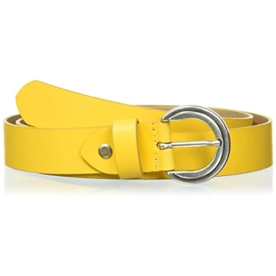 Abbildung von MGM Damen Coloured Basic Gürtel, Gelb, 95