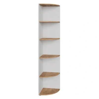 Abbildung von Vicco Eckregal Ecki, Weiß/Goldkraft Eiche, 40 x 180.6 cm
