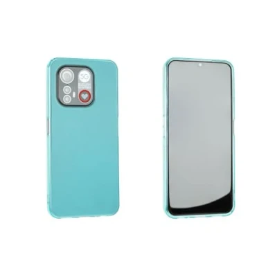 Abbildung von caseroxx Schutz Hülle TPU kompatibel mit Emporia Smart 6 / ME.6, Gummi Handy Tasche hellblau