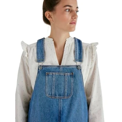 Abbildung von vertbaudet Jumpsuit Jeans Latzhose für Schwangerschaft und Stillzeit