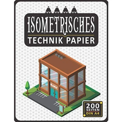Abbildung von Isometrisches Zeichnen Din A4 200 Sleiten Dreiecknetzpapier Isometriepapier Isometrie 3D Zeichenblock Isometrieblock: Zeichenbuch mit ... Studierende Millimeterpapier Notizbuch 3
