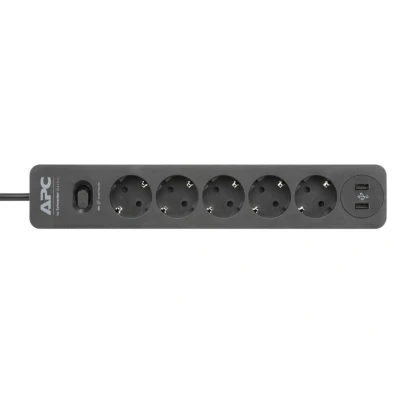 Abbildung von Steckdosenleiste Essential SurgeArrest PME5U2B GR, 5 fach, 2x USB