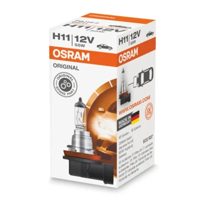 Abbildung von OSRAM 64211 01B Glühlampe, Fernscheinwerfer H11 12V 55W 3200K Halogen BMW: 1 Schrägheck, 3 Limousine, NISSAN: Qashqai 2, Pulsar AUDI: Q3