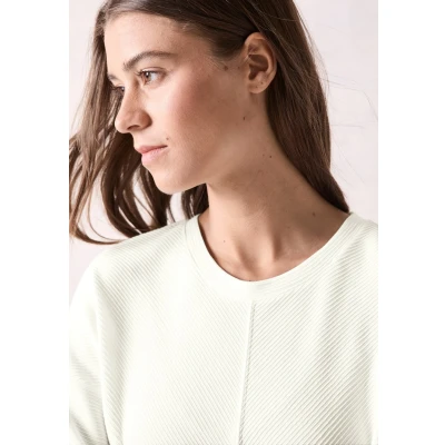 Abbildung von Cecil Ottoman Strickpullover, Damen, Größe: XS, Weiß