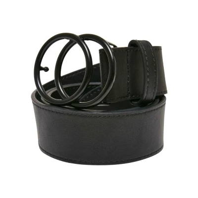 Abbildung von Urban Classics Accessoires Coloured RING Buckle Gürtel, Größe: L/XL, Black