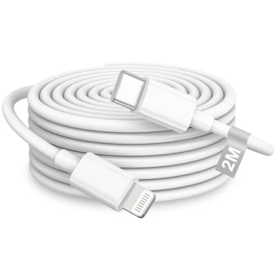 Abbildung von USB C Lightning Kabel 2M [Apple MFi Zertifiziert], Schnellladekabel iPhone ladekabel Lang auf für 14/13 Pro Max/13/12 Max/12 Mini/11/XS/X/8/SE/iPad