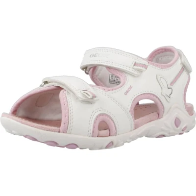 Abbildung von Geox J Whinberry G Trekkingsandale für Kinder, Größe: 35, White/pink Schuhe