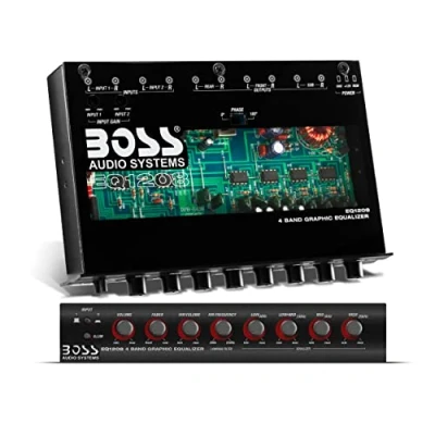 Abbildung von Boss Audio EQ1208 Verstärkter 4 Band Equalizer mit Subwoofer Steuerung