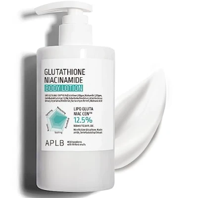 Abbildung von APLB Glutathione Niacinamide Body Lotion Lip Gluta Niac CEN™ 12,5 % 10,14 FL.OZ/Koreanische Hautpflege, lang haltende Hydration, Revitalisierung für Menschen und verbesserte Hauttextur