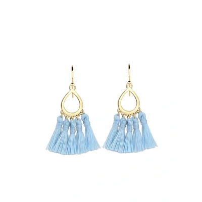 Abbildung von Elli Festival BOHO LOOK Ohrringe, Damen, Größe: One Size, Light blue