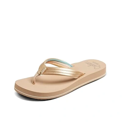 Abbildung von Reef Cushion Breeze Zehentrenner, Damen, Größe: 40, Golden hour Pu