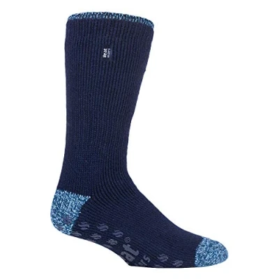 Abbildung von HEAT HOLDERS Herren Winter Extrem Warm Antirutsch Thermosocken mit ABS (39 45 Eur, Navy (Siskin))