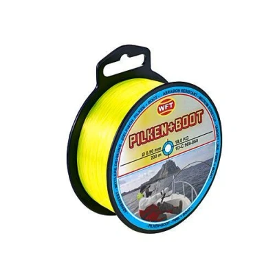 Abbildung von WFT Zielfisch Pilken &amp; Boot 250m 0,40mm 11,8kg gelb Angelschnur zum Meeresangeln, Monofile Schnur Pilkangeln, Meeresschnur