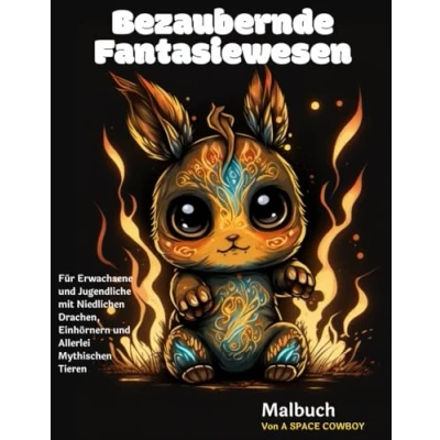 Abbildung von Bezaubernde Fantasiewesen: Malbuch für Erwachsene und Jugendliche mit Niedlichen Drachen, Einhörnern Allerlei Mythischen Tieren