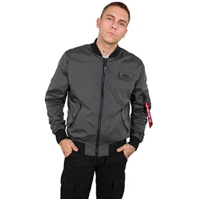 Abbildung von Alpha Industries MA1 Bomberjacke, Herren, Größe: 3XL, Grey/black