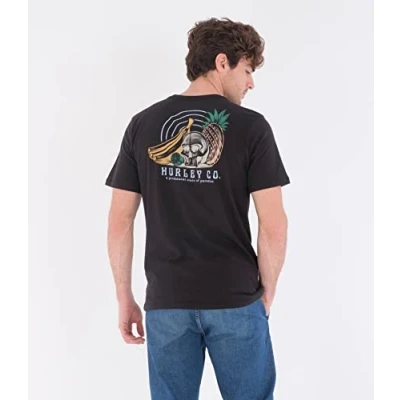 Abbildung von Hurley Herren Evd Wash Still Life Tee Ss T Shirt, schwarz, S