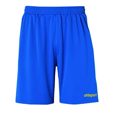 Abbildung von uhlsport Herren Center Basic Shorts, azurblau/limonengelb, S