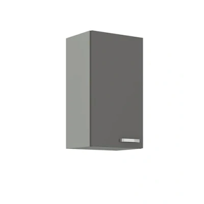 Abbildung von Küchen Preisbombe Hängeschrank 40 cm Küche Bianca Grey Grau Hochglanz Küchenzeile Küchenblock