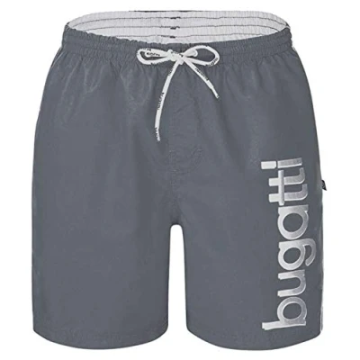 Abbildung von Bugatti Herren Badeshort in Marineblau, türkis oder schwarz, Grau (Turbulence), XL