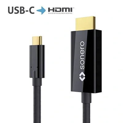 Abbildung von 0 sonero USB C auf HDMI Kabel 2,00m schwarz